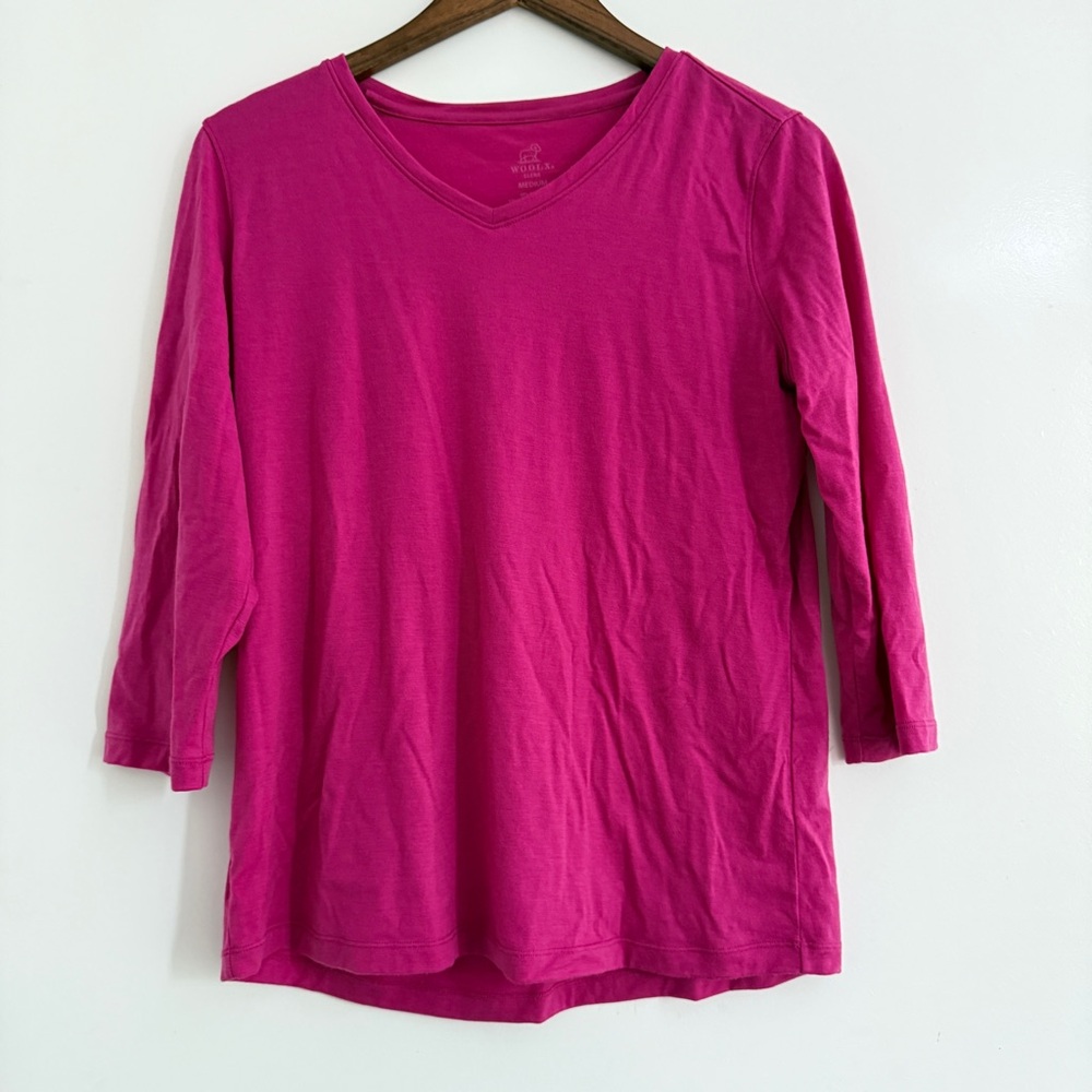 Woolx Elena V neck 3/4 sleeve